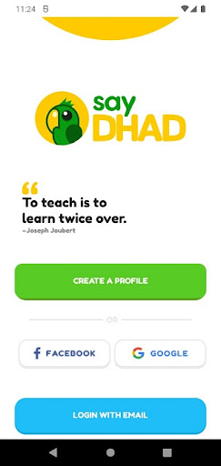 Android application SayDhad screenshort
