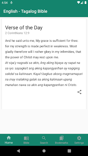 Android application English - Tagalog Bible screenshort