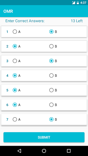 OMR Screen 3