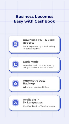 Screenshot of Cash Book: Expenses & Balance