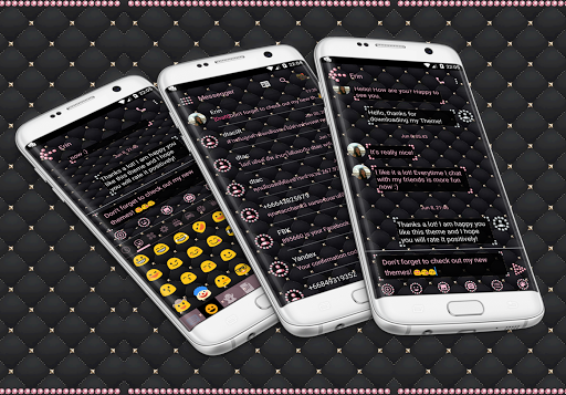 Android application SMS Messages Jewel Pink Theme screenshort
