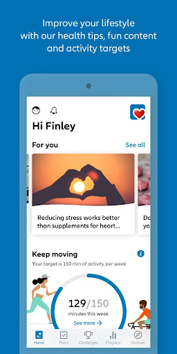 Android application Allianz HealthSteps screenshort