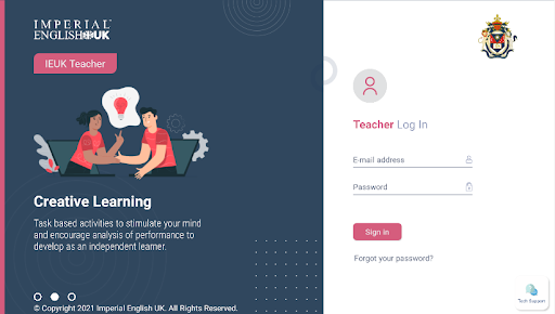 Android application IEUK Teacher screenshort