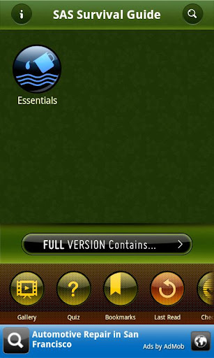 Android application SAS Survival Guide - Lite screenshort