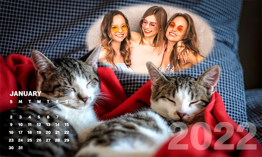 Android application 2022 New Year Cat Calendar Pho screenshort