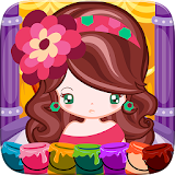 Little Girl Fashion Coloring icon