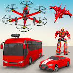 Cover Image of Unduh Game Robot Bus Robot Mobil Drone  APK