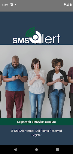 Android application SMSAlert screenshort