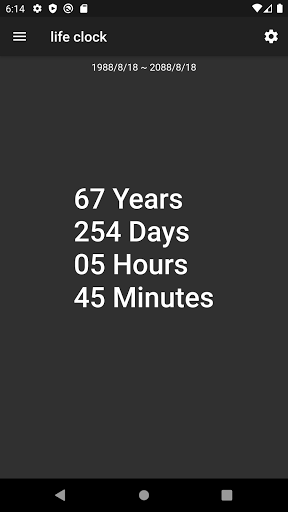 life clock, countdown death Screen 3
