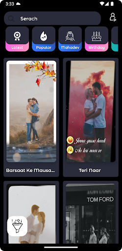 Snap-tubè video Status Maker Screen 2