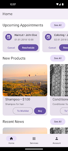 Android application Super App Showcase screenshort