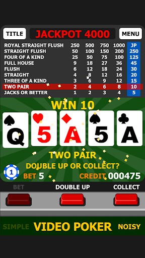 VIDEO POKER - MILLIONAIRE Screen 3