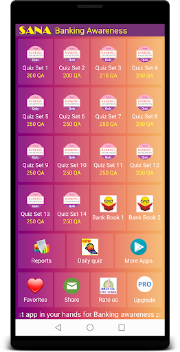 Android application Banking Awareness Quiz screenshort