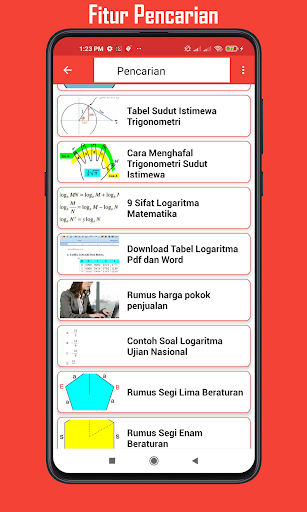 Kamus Matematika (Offline) Screen 2