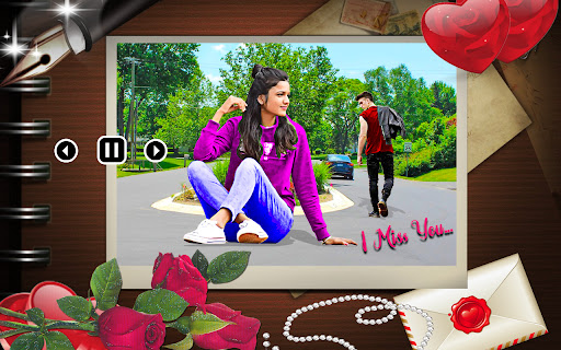 Android application Miss you photo video maker screenshort
