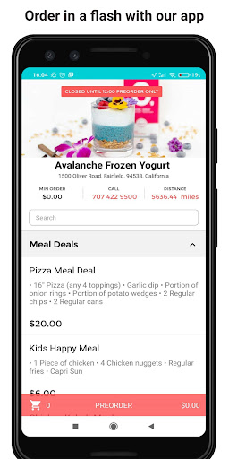 Android application Avalanche Frozen Yogurt screenshort