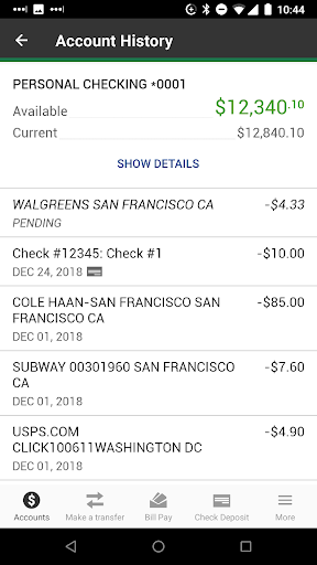 City State Bank Mobile Screen 2