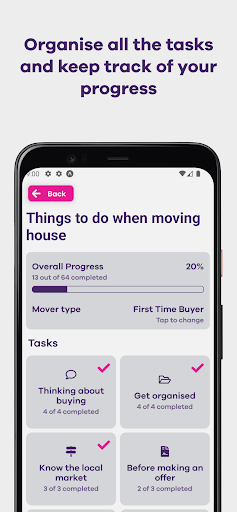 Moving Home Checklist Screen 3
