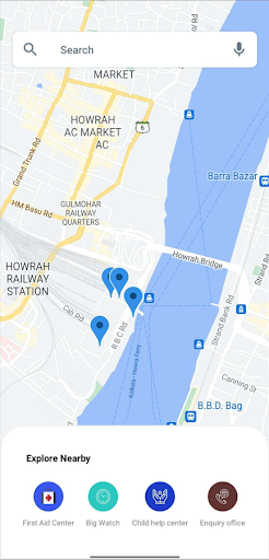 Howrah Station Map Screen 2