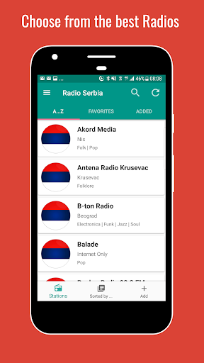 Android application Serbian Radio Stations screenshort