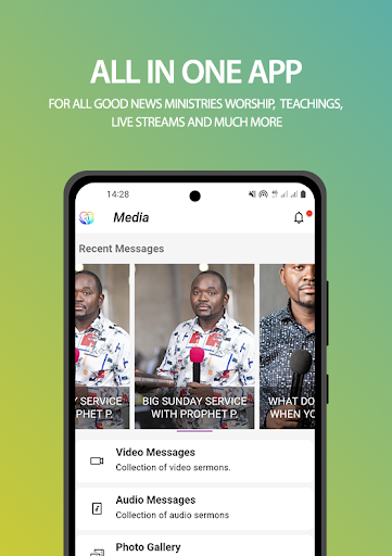 Android application Prophet Gondwe Connect - SP screenshort