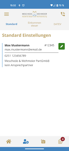 M & P Steuerberatung Screen 2