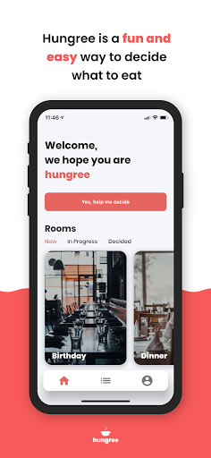 Android application Hungree - Decide what to eat screenshort