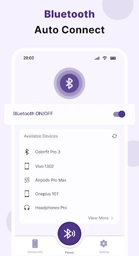 Android application Bluetooth Pair - Auto Connect screenshort