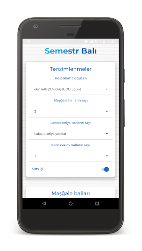 Semestr balini hesabla screenshot 0