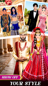 結婚式の大変身インドの花嫁