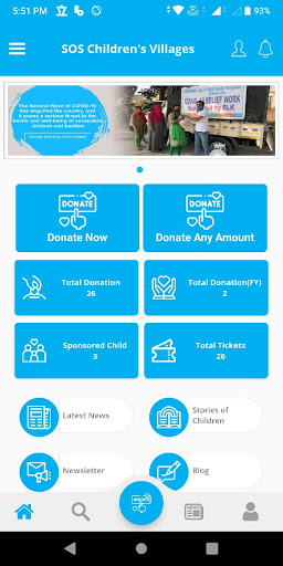 Android application SOS Children's Villages India screenshort