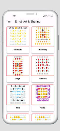Android application Emoji Art & Text Art screenshort