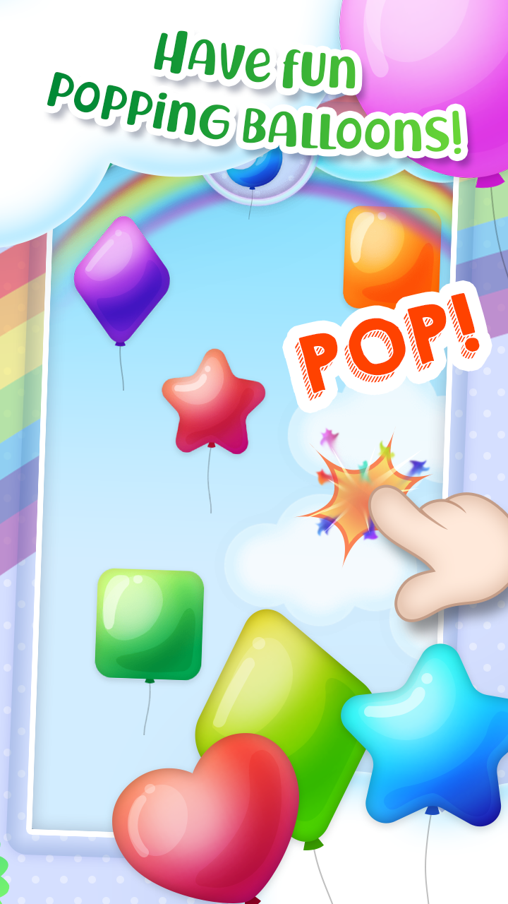 Android application Baby Balloons pop screenshort