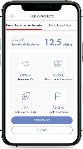 Vista previa de la aplicación
