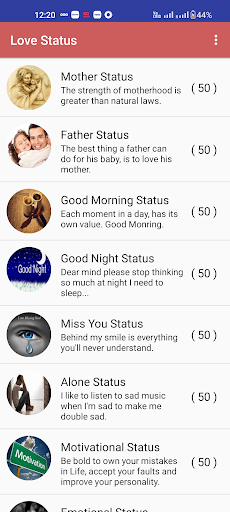 Love Status Screen 3