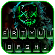 Smokey Neon Purge Mask Keyboard Theme