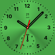 Metallic Green Watch Face