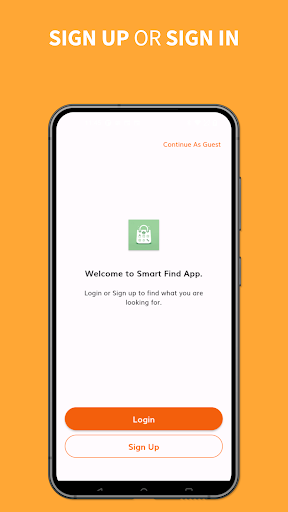 Android application Smart Find : What You Need screenshort