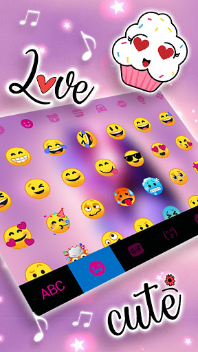 Neon Music Girl Theme Screen 3