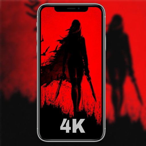 Red anime wallpapers logo
