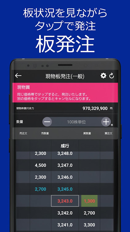 岩井コスモ証券ネット取引画面