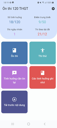 Android application 120 mô phỏng tình huống V2.0.0 screenshort