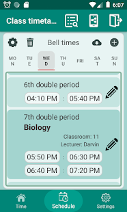 Class Timetable - School, University
