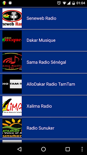 Android application Radio Senegal screenshort
