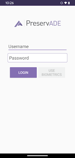 Android application PreservADE screenshort