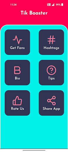 Android application TikBoost Pro: Fans & Followers screenshort