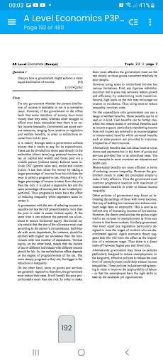 A Level Economics P3P4 Topical