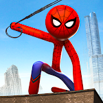 Cover Image of 下载 Grand Stickman Rope Hero Crime City: Stickman Game 1.4 APK