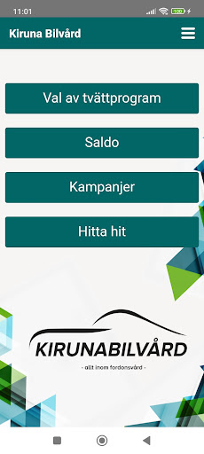 Android application Kiruna Bilvård screenshort