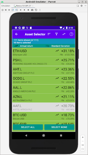 Android application Parrot screenshort